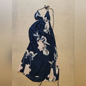 Floral Halter Maxi Dress